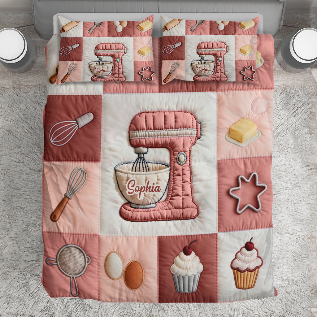 Kitchen Baking - Personalized Baking Bedding Set