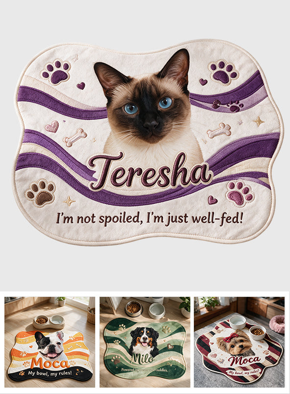My Bowl, My Rule - Personalized Dog Drying Mat