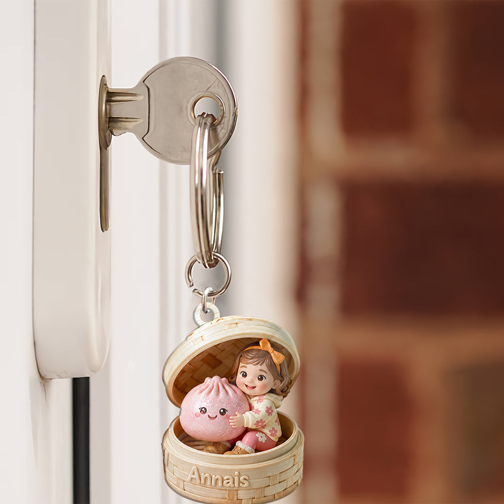 The Funny Mystery Dumpling For Kid - Personalized Kid Keychain