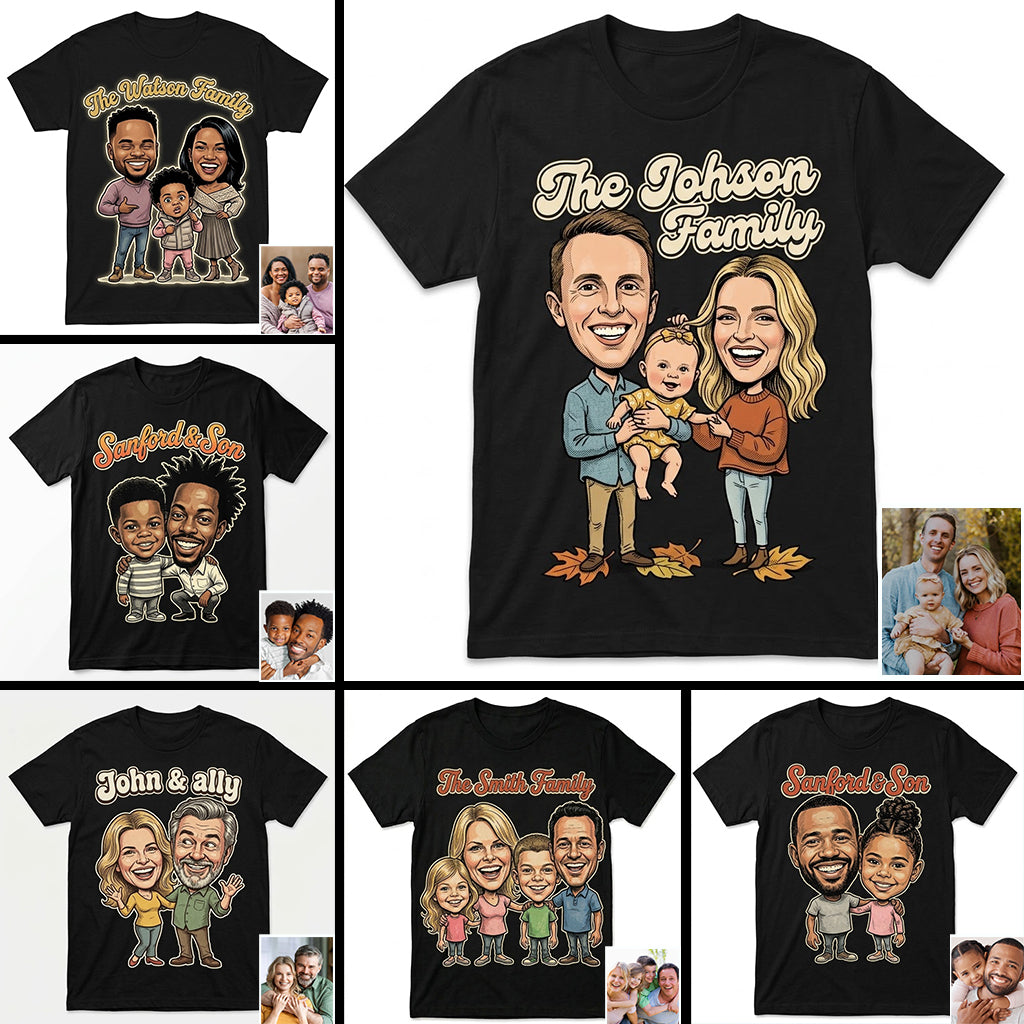 Father Gift, Family Matching Shirt - Personalized Father All Over Shirt