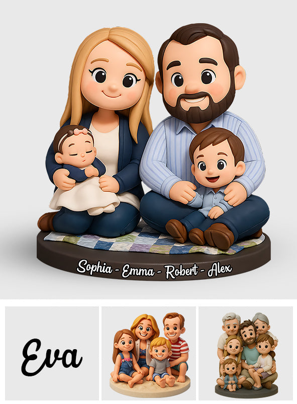 Home Sweet Home - Personalized Family Custom Shaped Acrylic Plaque