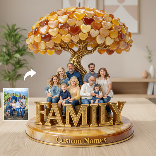 Best Family Ever - Personalized Family Custom Shaped Acrylic Plaque