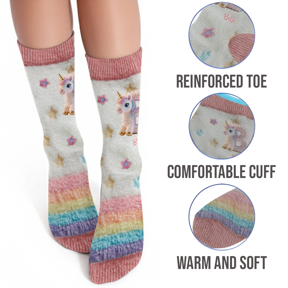 Magical Unicorn - Personalized Kid Kid Socks