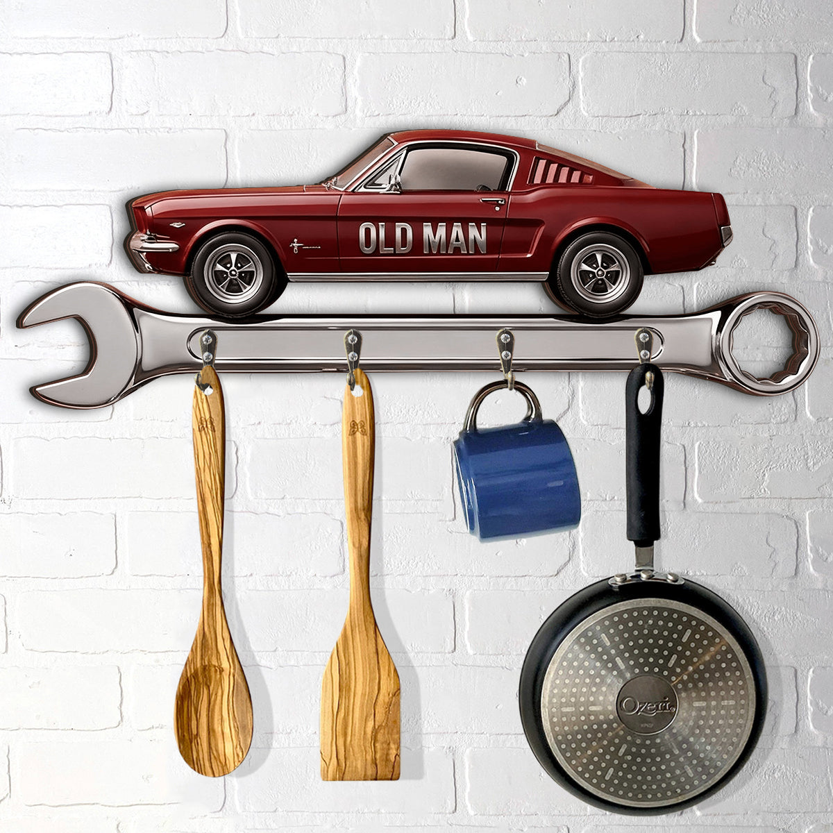 Custom Key Rack For His Garage - Personalized Car Lover Custom Shaped Hanging Rack