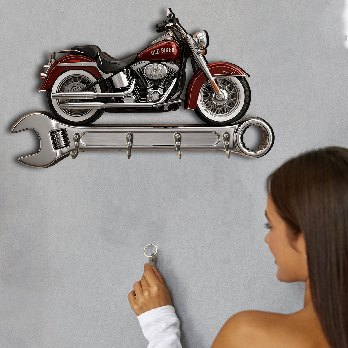 Custom Key Rack For His Garage - Personalized Car Lover Custom Shaped Hanging Rack