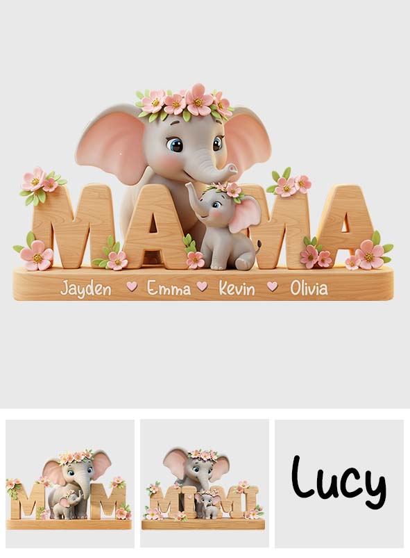 Best Mom/ Grandma Ever - Personalized Mother Custom Shaped Acrylic Plaque