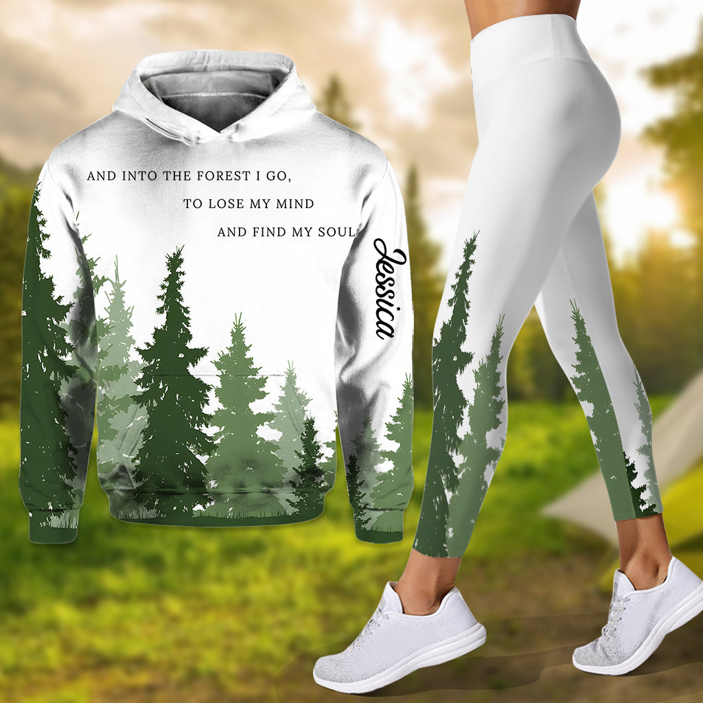And Into The Forest I Go - Personalized Camping Hoodie and Leggings