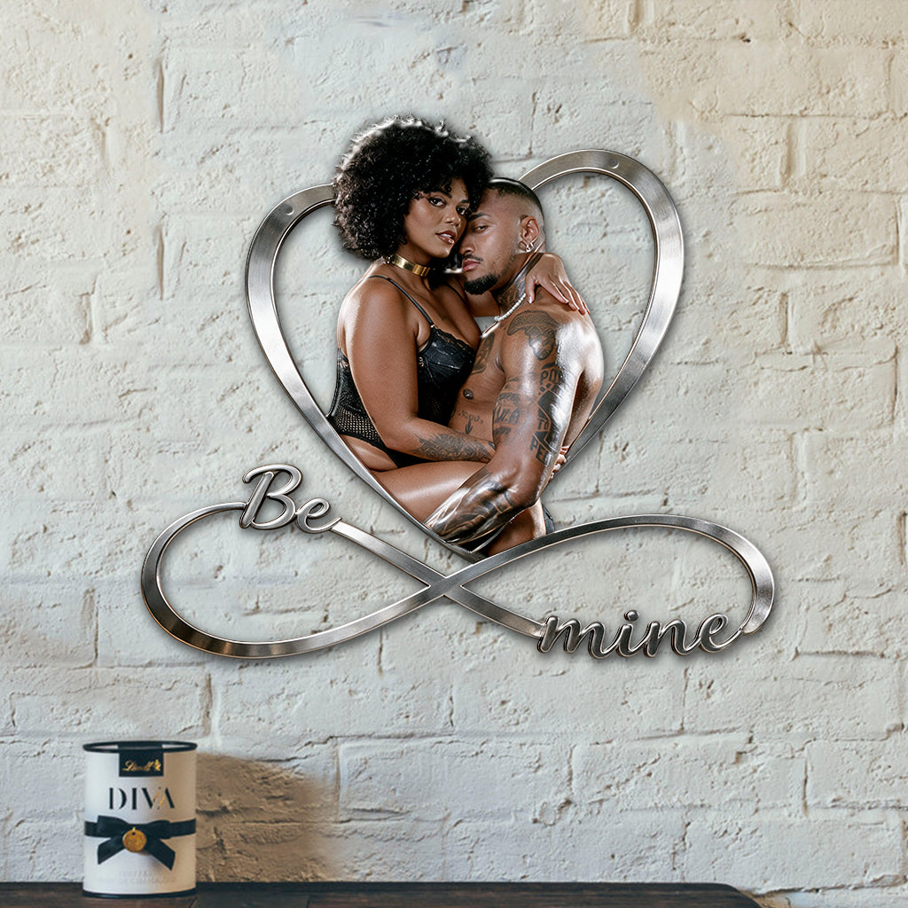 Spicy Love Heart Eternal - Personalized Spicy Couple 3D Printed Cut Metal Sign