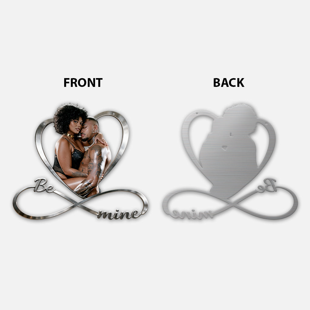 Spicy Love Heart Eternal - Personalized Spicy Couple 3D Printed Cut Metal Sign