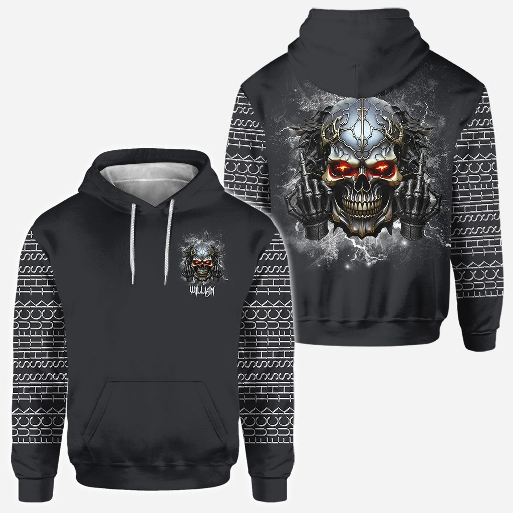 F*ck This Sh*t - Personalized Skull All Over Shirt