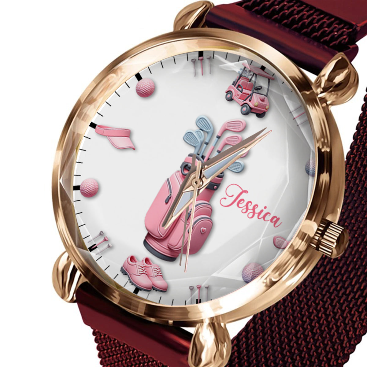 Love Golf - Personalized Golf Women Hand Watch
