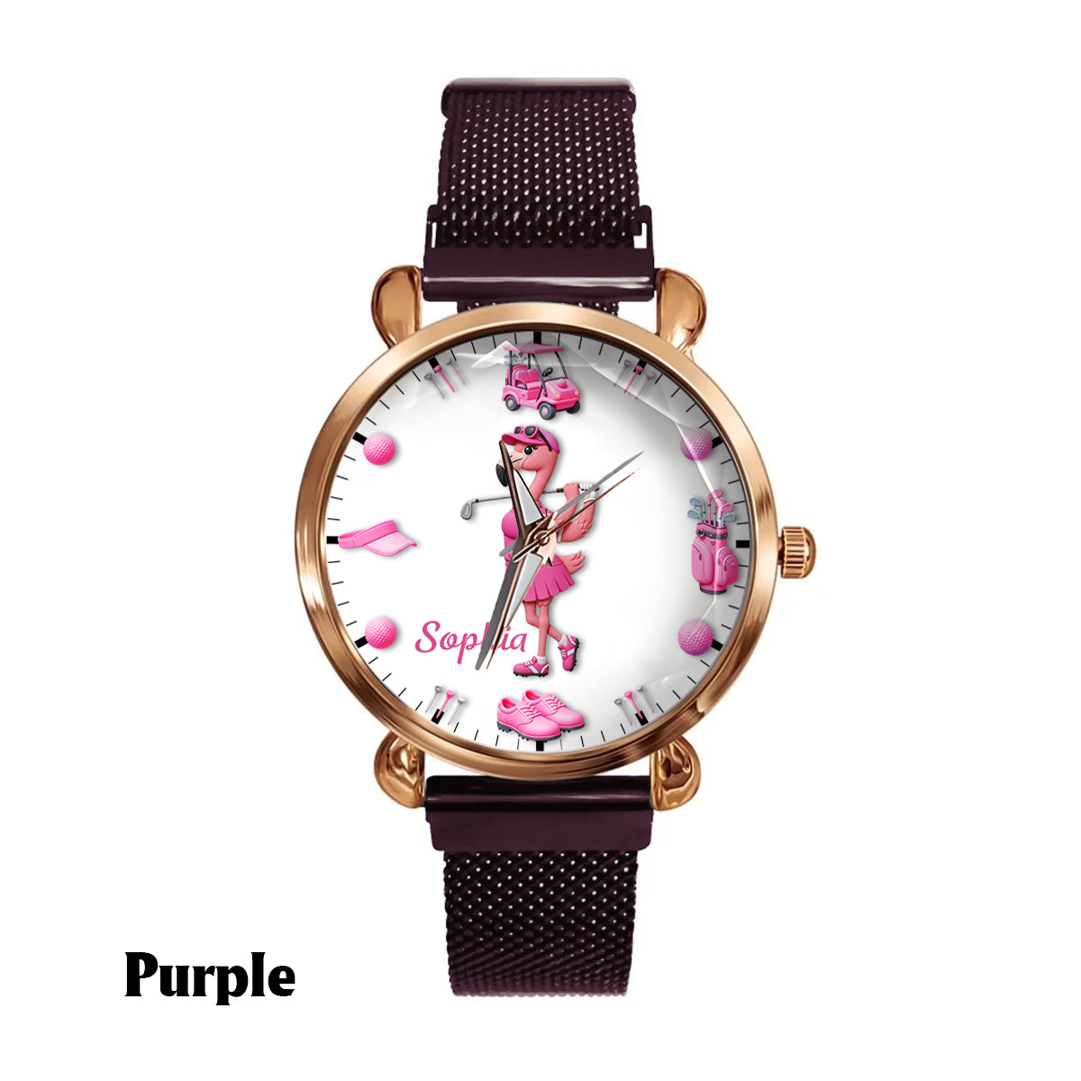 Time For Golf - Personalized Golf Women Hand Watch