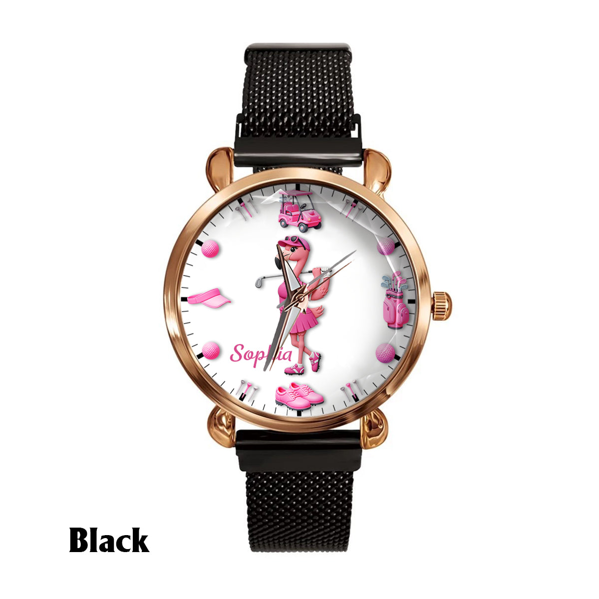 Time For Golf - Personalized Golf Women Hand Watch