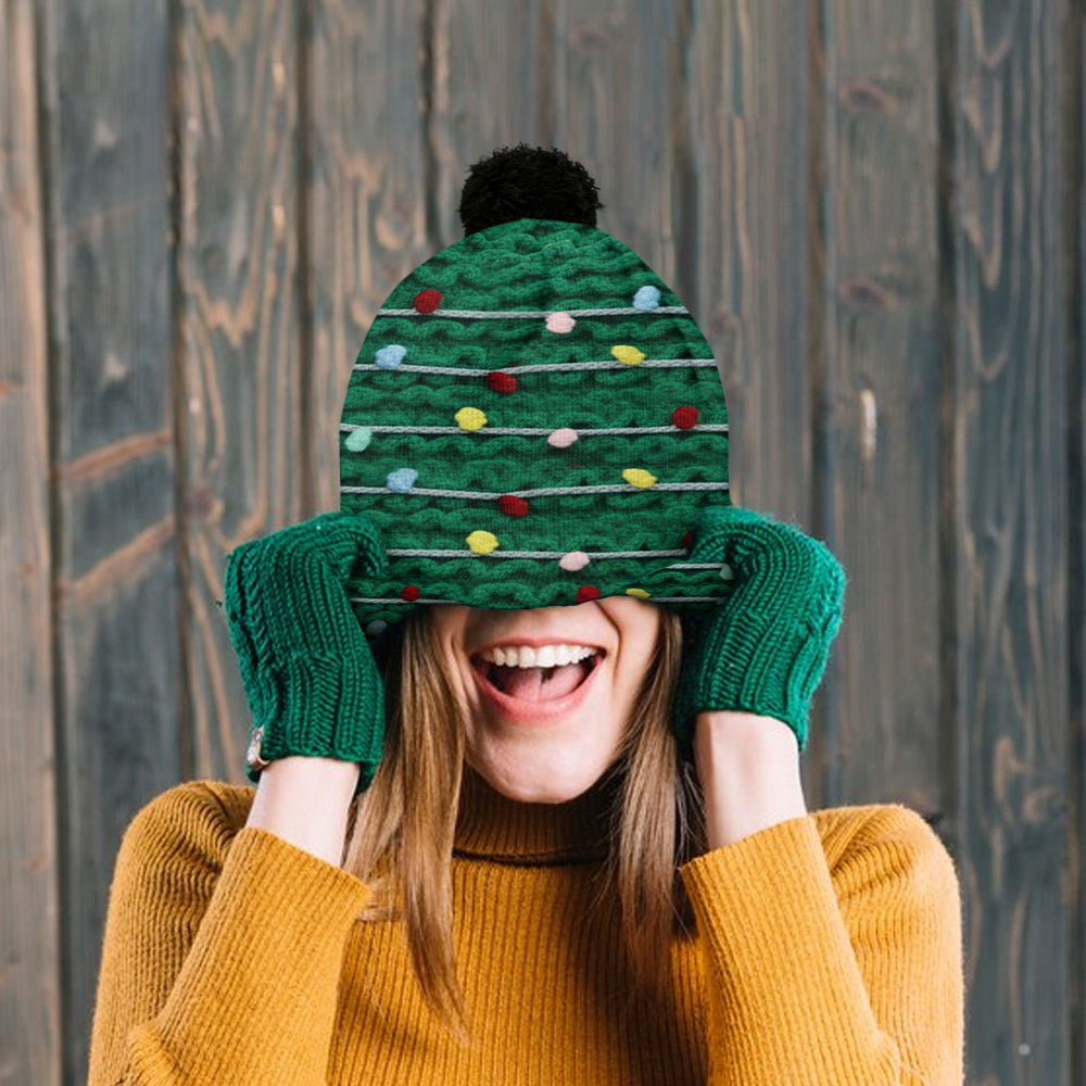 Cute Christmas Tree - Personalized Family Beanie Hat