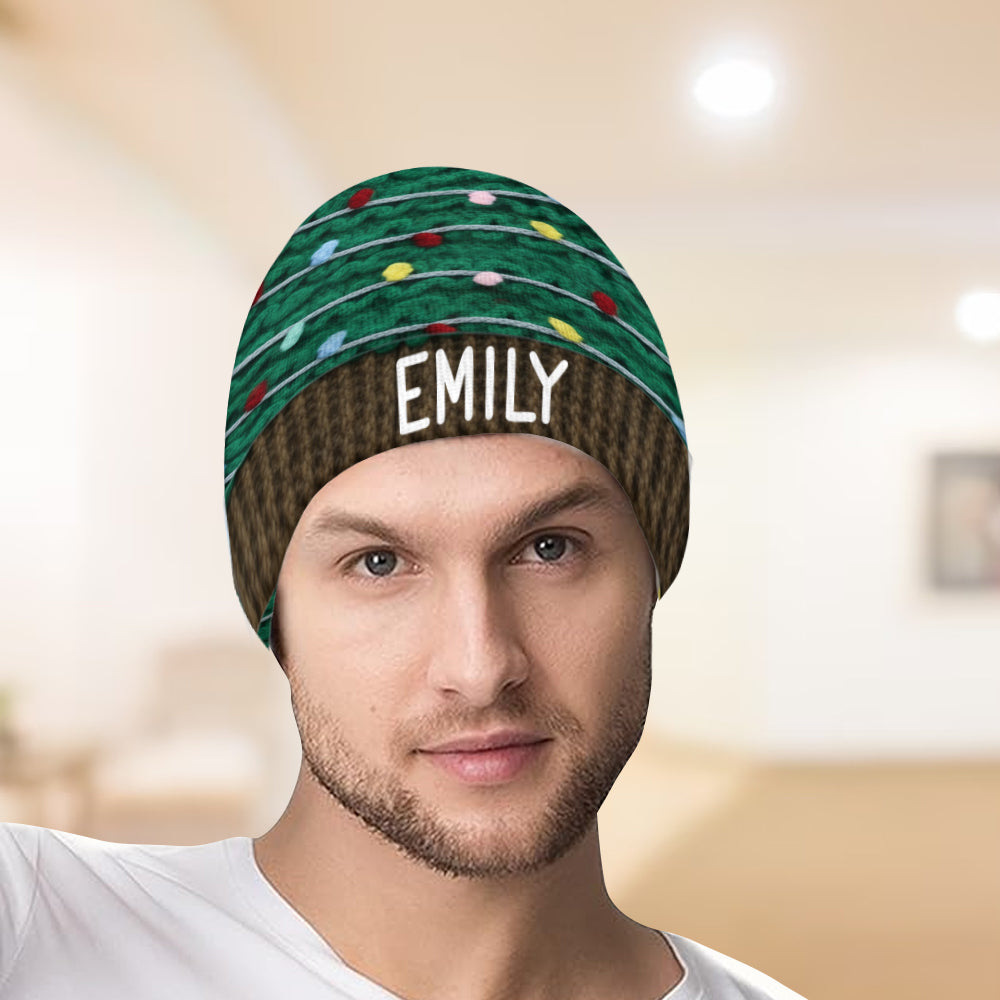 Cute Christmas Tree - Personalized Family Beanie Hat