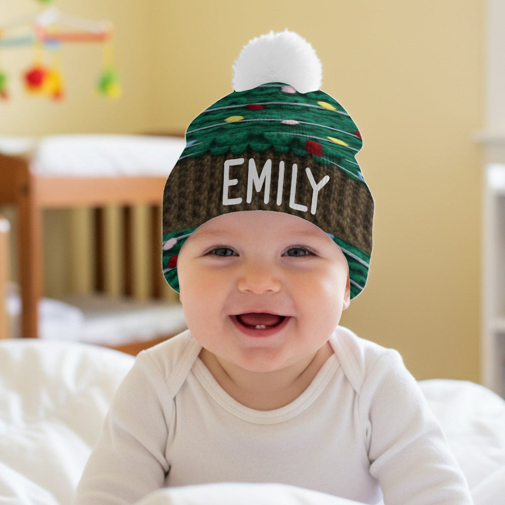 Cute Christmas Tree - Personalized Family Beanie Hat