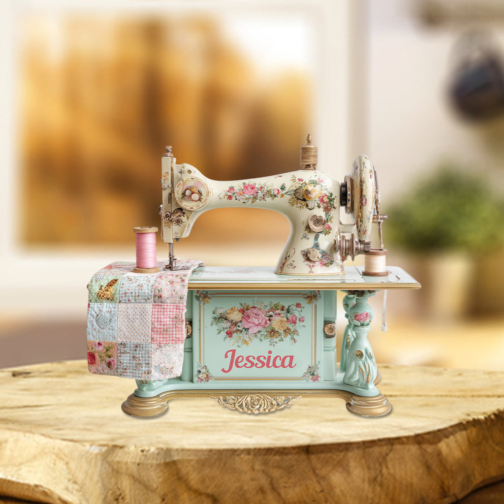 Sewing Makes Me Happy - Personalized Sewing Custom Shaped Acrylic Plaque