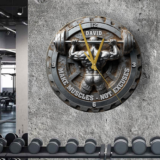 No Lift No Gift - Personalized Fitness Wall Clock