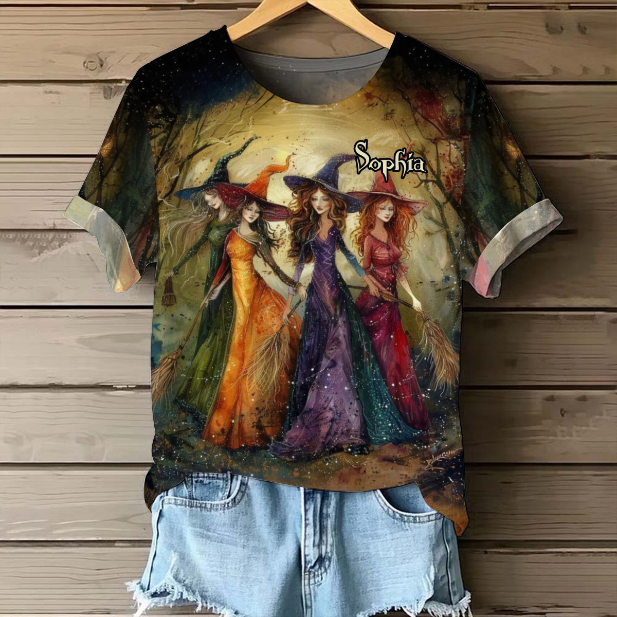 Beautiful Witches - Personalized Witch All Over Shirt