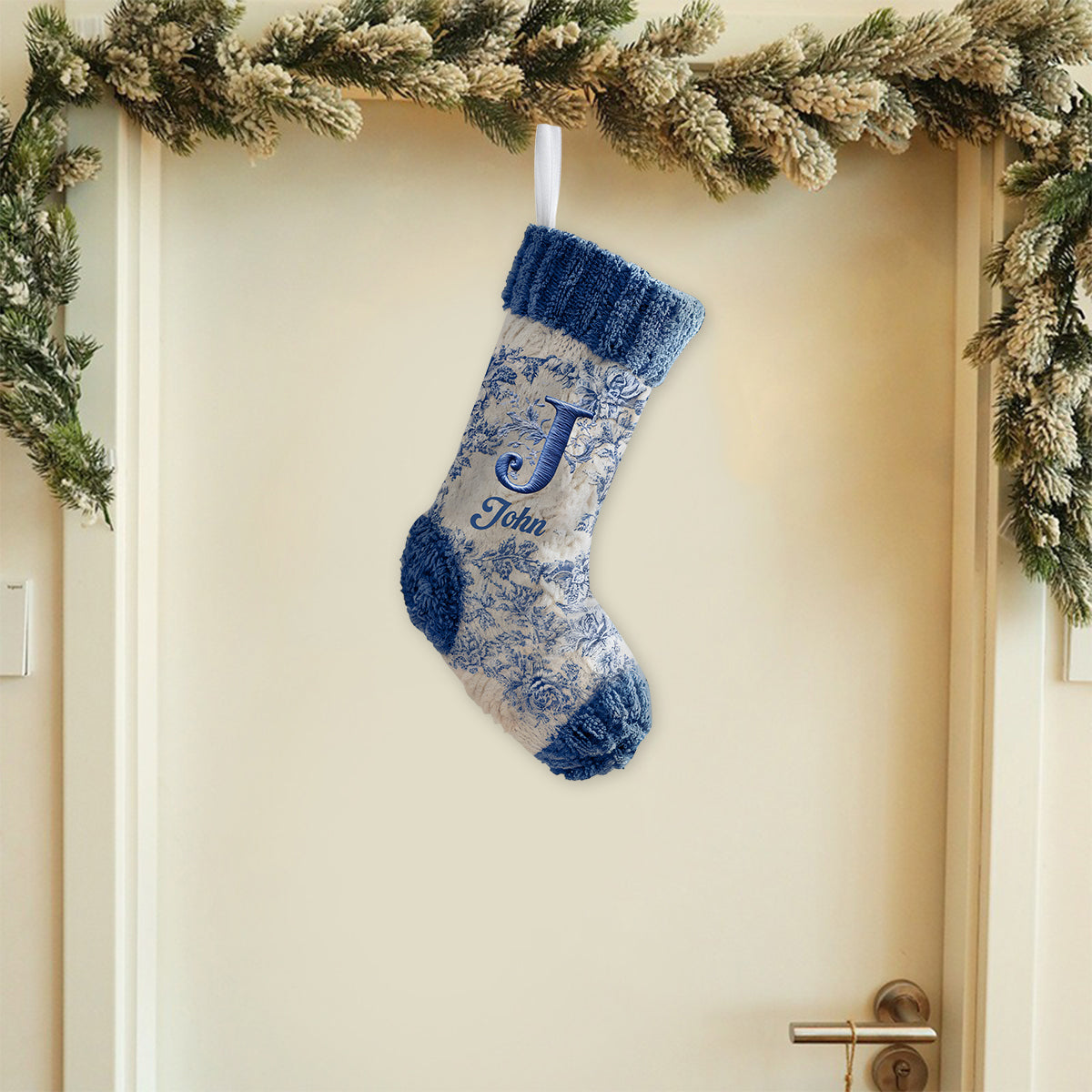 Our Family - Personalized Family Shaped Christmas Stocking