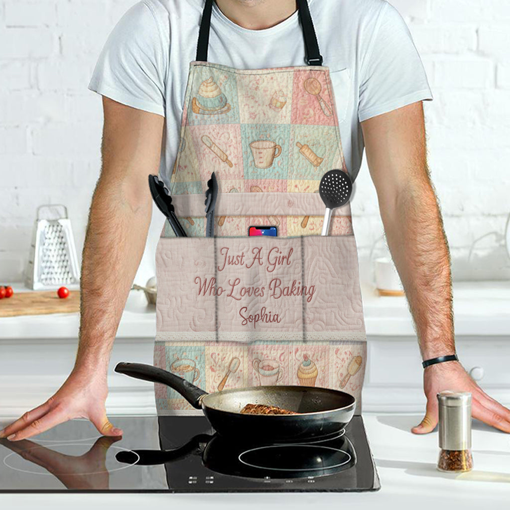 Just A Girl Who Loves Baking - Personalized Baking Apron