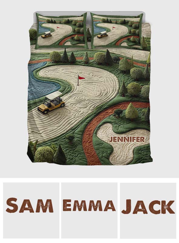 Golf Course - Personalized Golf Bedding Set