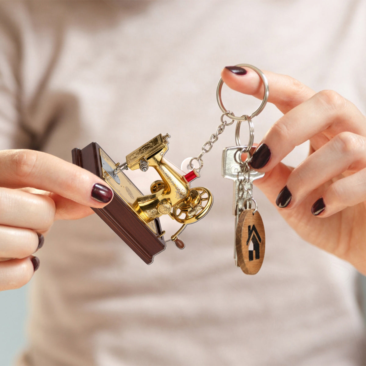Love Sewing - Personalized Sewing Folded Advent Calendar With Ornaments