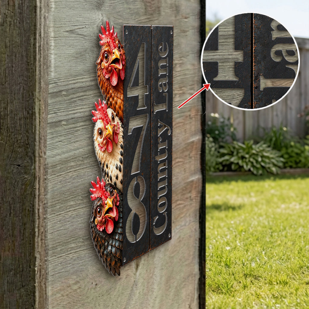 Country Life - Personalized Farmer 3D Printed Cut Metal Sign