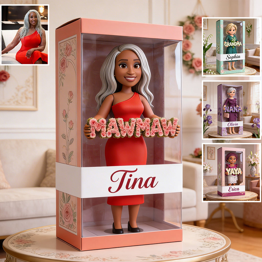 Custom Any Photo Gift For Grandma/Mom - Personalized Grandma Custom Shaped Acrylic Plaque