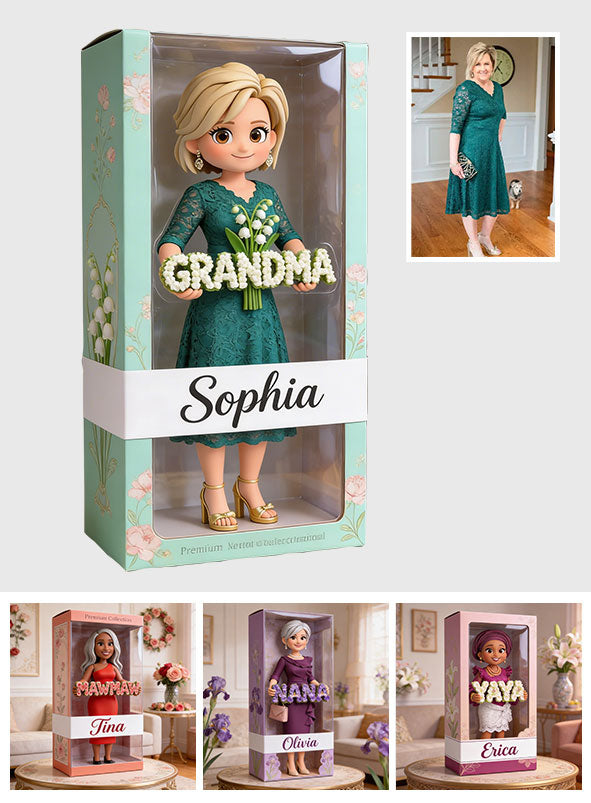 Custom Any Photo Gift For Grandma/Mom - Personalized Grandma Custom Shaped Acrylic Plaque
