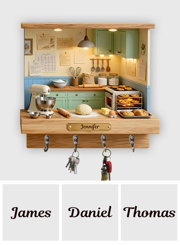Love Baking - Personalized Baking Custom Shaped Hanging Rack