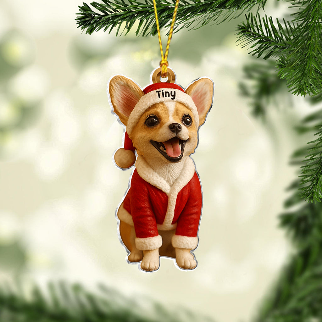 Furry And Bright - Personalized Dachshund Dog Custom Made 3D Minifigure Ornament