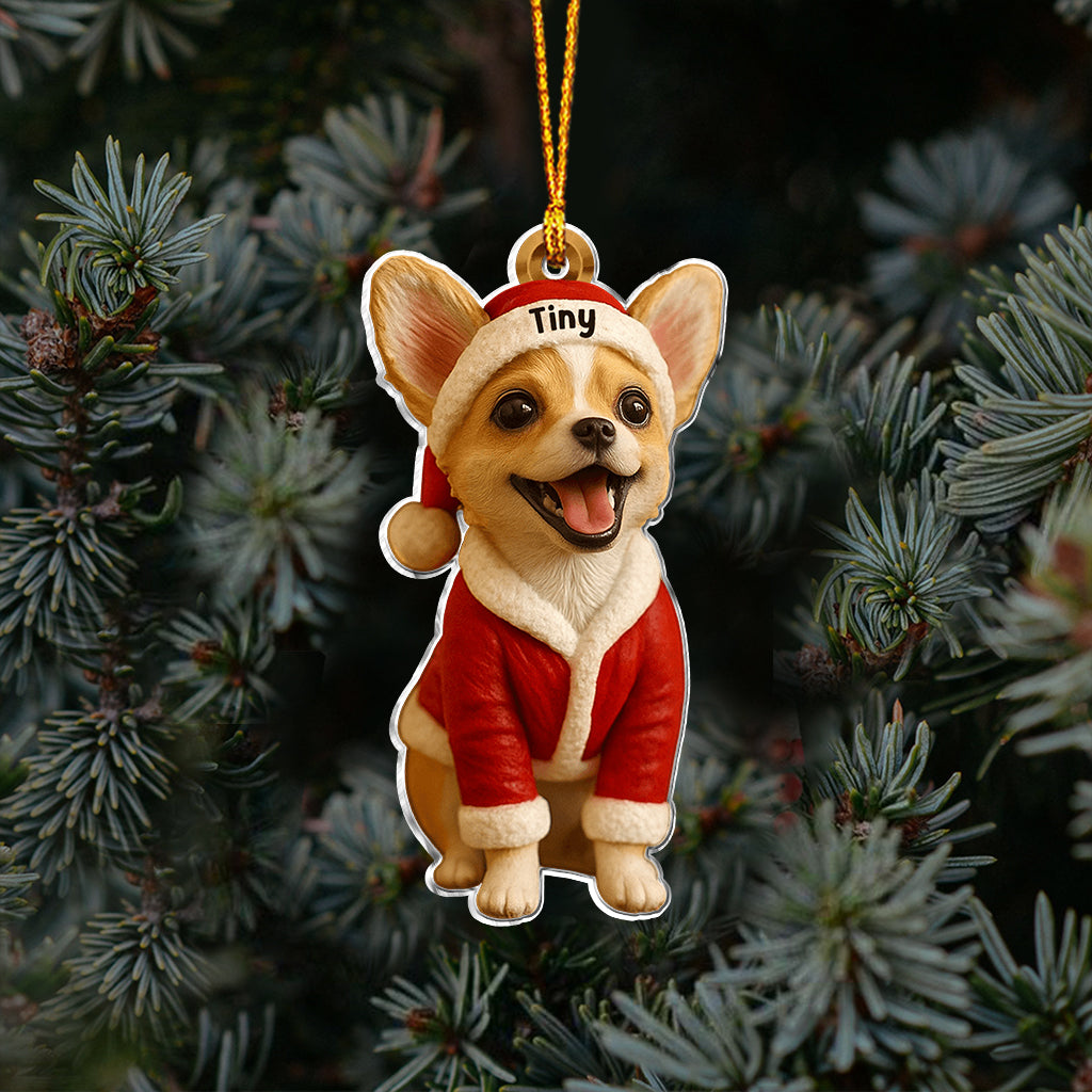 Furry And Bright - Personalized Dachshund Dog Custom Made 3D Minifigure Ornament