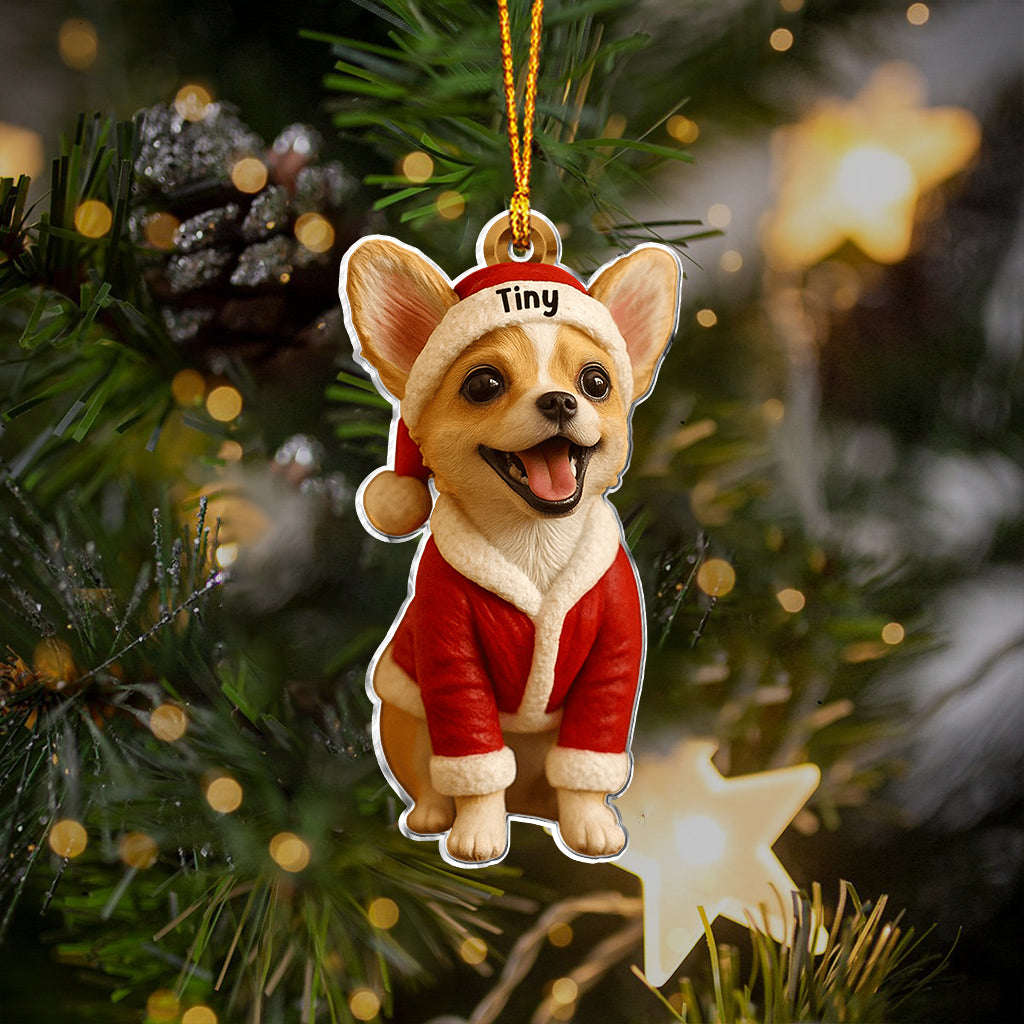 Furry And Bright - Personalized Dachshund Dog Custom Made 3D Minifigure Ornament