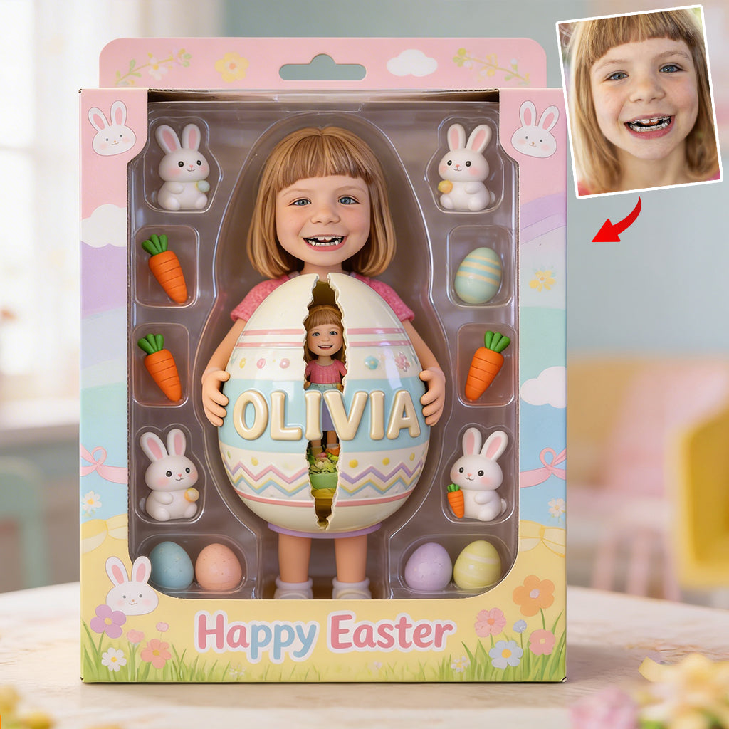 Easter Day Gift For Children - Personalized Kid Custom Shaped Acrylic Plaque