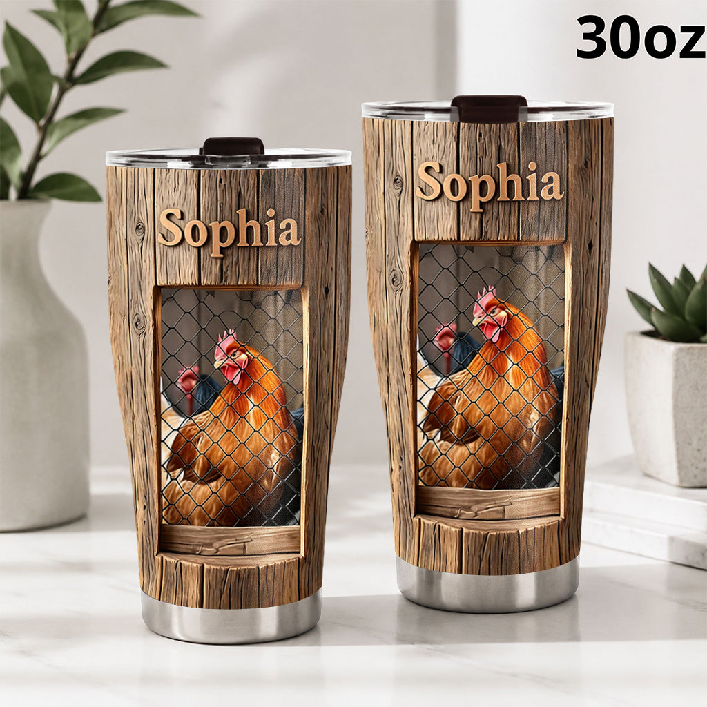 Life Is Better With Chickens - Personalized Chicken Tumbler