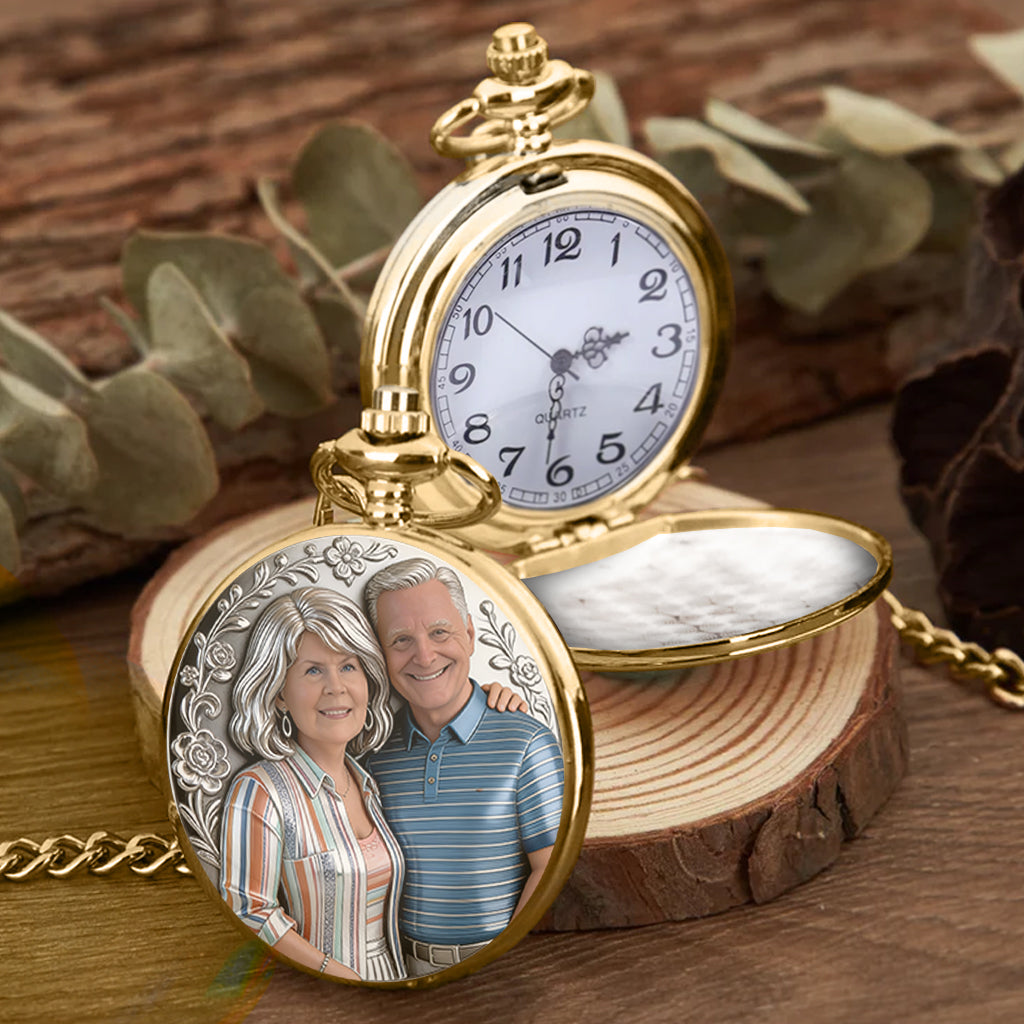 I'm Yours No Returns Or Refunds - Personalized Couple Pocket Watch