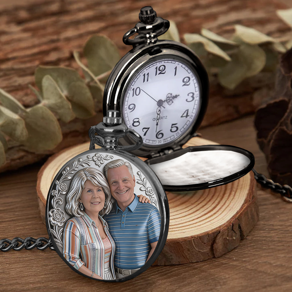 I'm Yours No Returns Or Refunds - Personalized Couple Pocket Watch