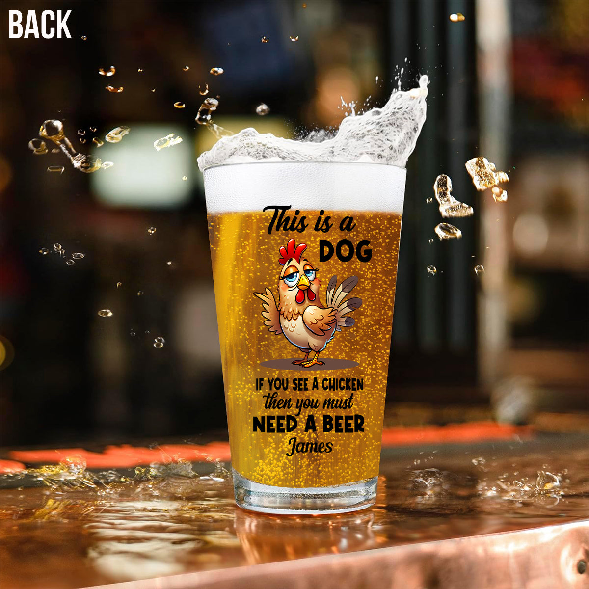 You Must Need A Beer - Personalized Beer Beer Glass