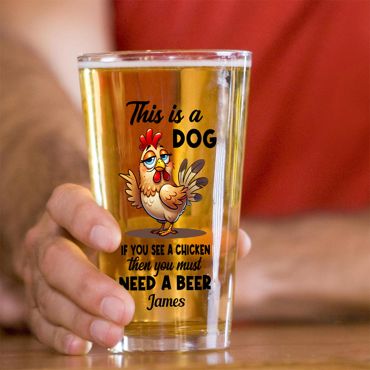 You Must Need A Beer - Personalized Beer Beer Glass