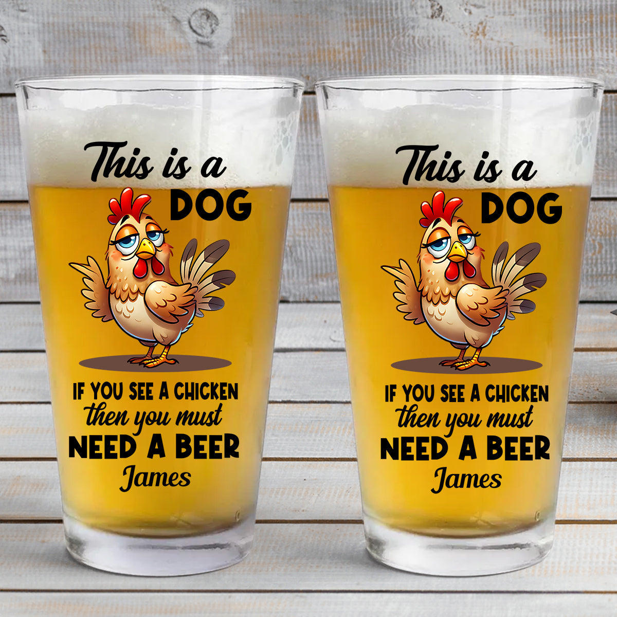 You Must Need A Beer - Personalized Beer Beer Glass