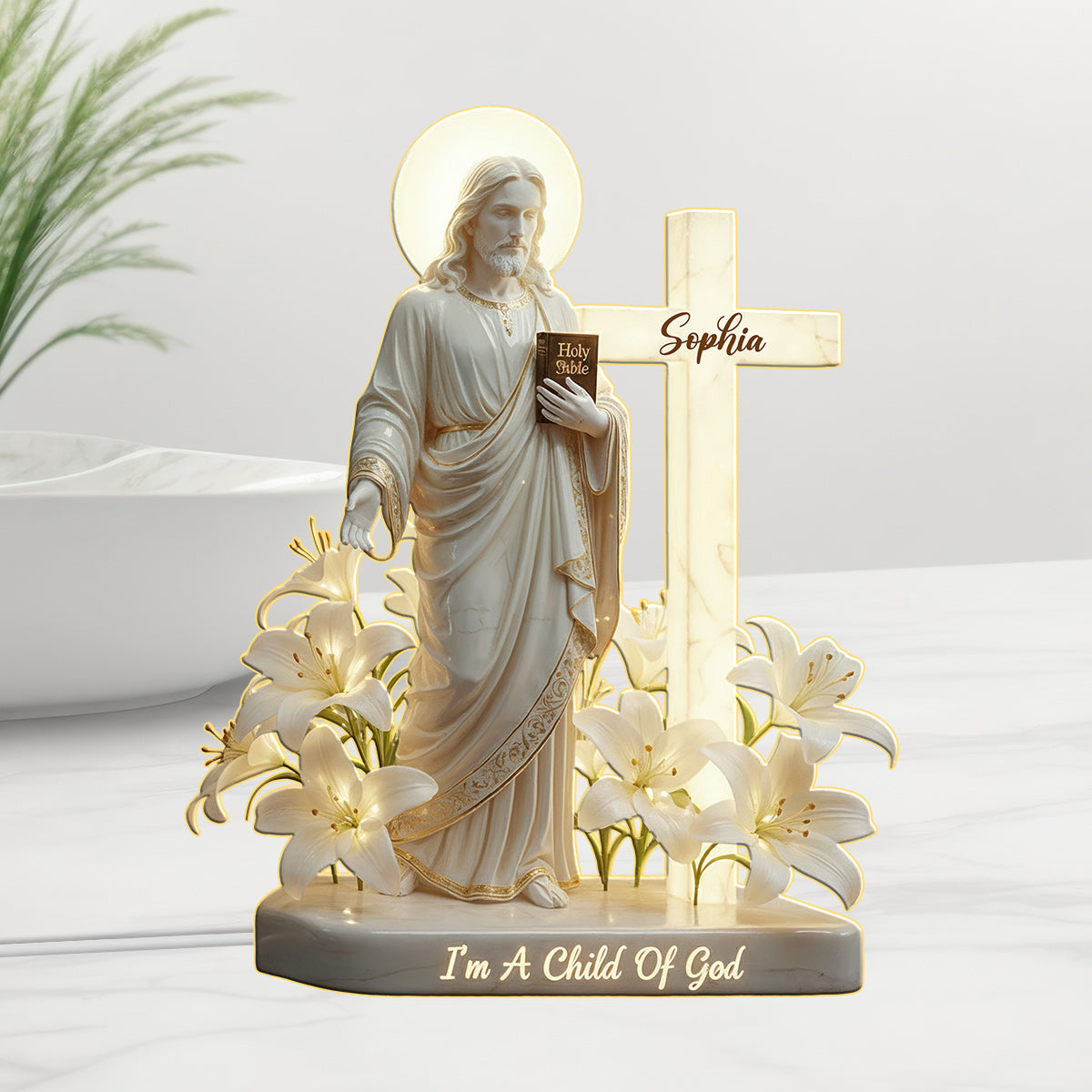 I'm A Child Of God - Personalized Christian Acrylic LED Night Light