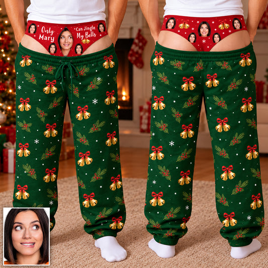 Funny Christmas For Men - Personalized Spicy Couple Unisex Sweatpants
