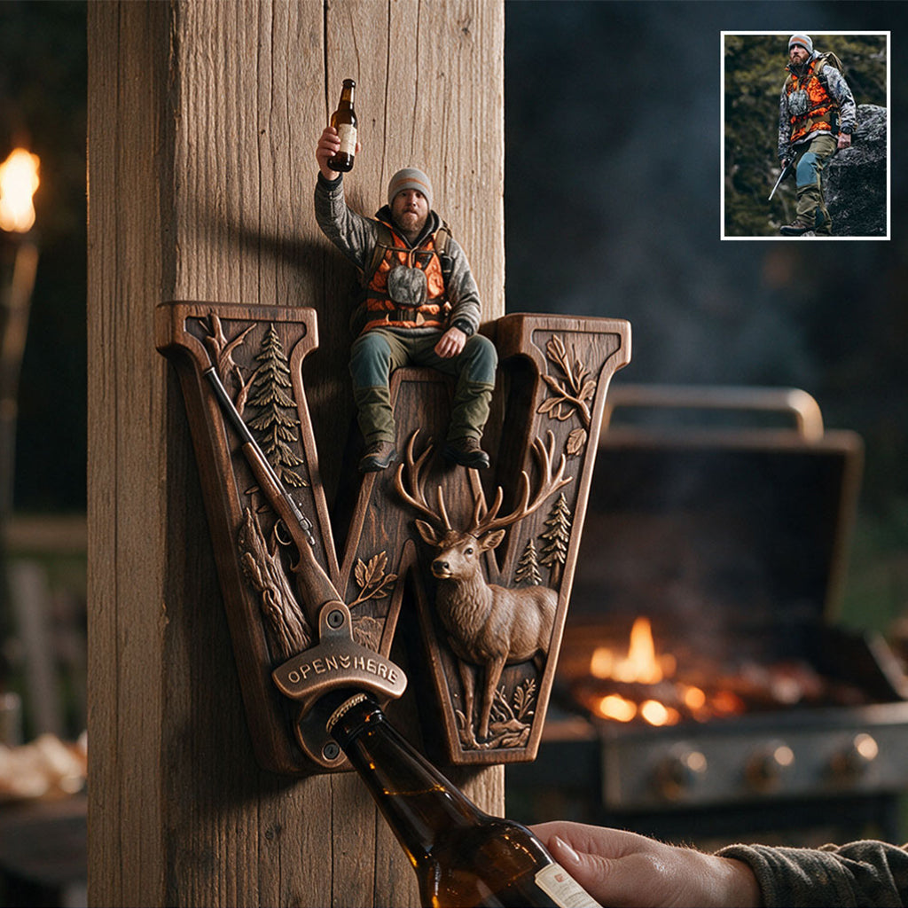 Bucks & Brews - Personalized Hunting Wall Bottle Opener