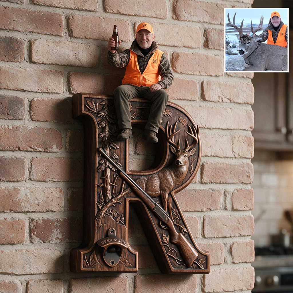 Bucks & Brews - Personalized Hunting Wall Bottle Opener