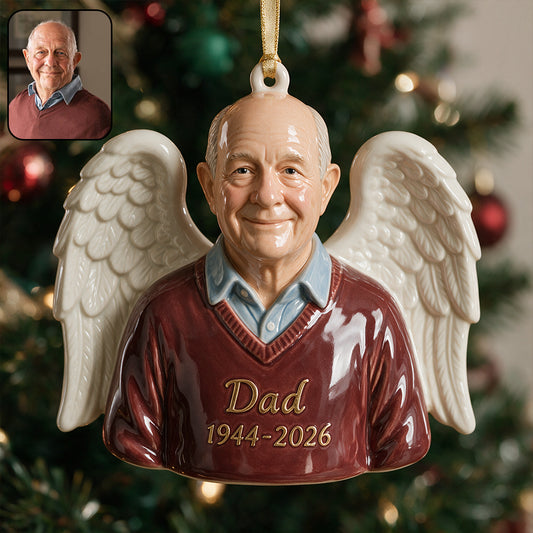Our Christmas Angel - Personalized Memorial Premium 3D Ornament