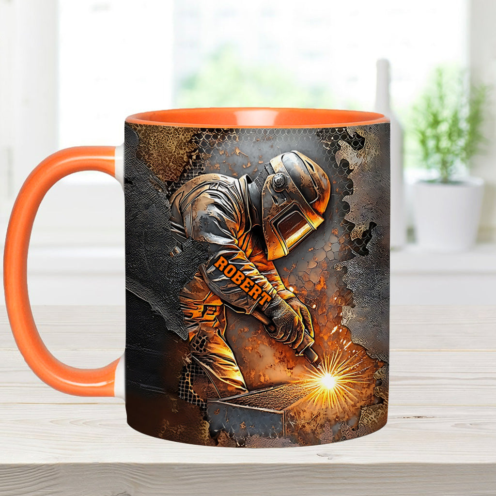 What A Wonderful Weld - Personalized Welder Accent Mug