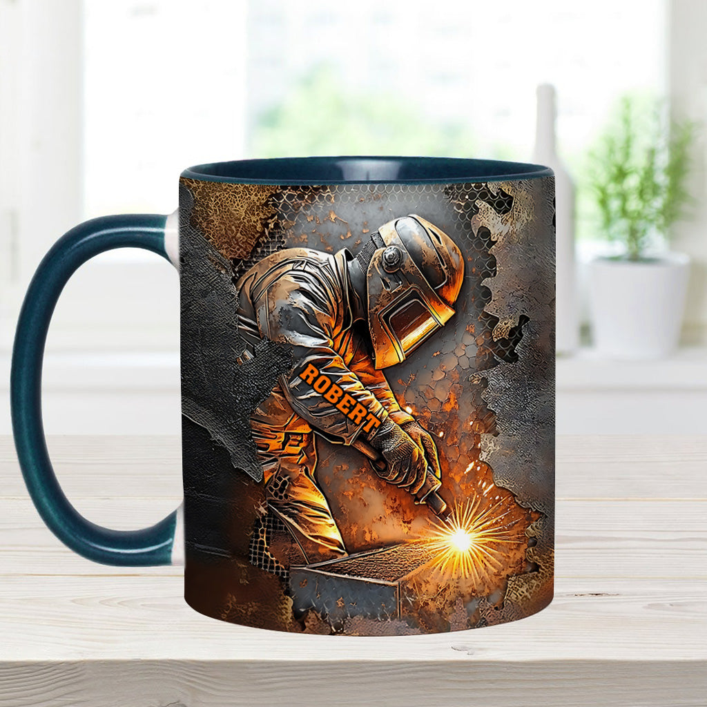 What A Wonderful Weld - Personalized Welder Accent Mug