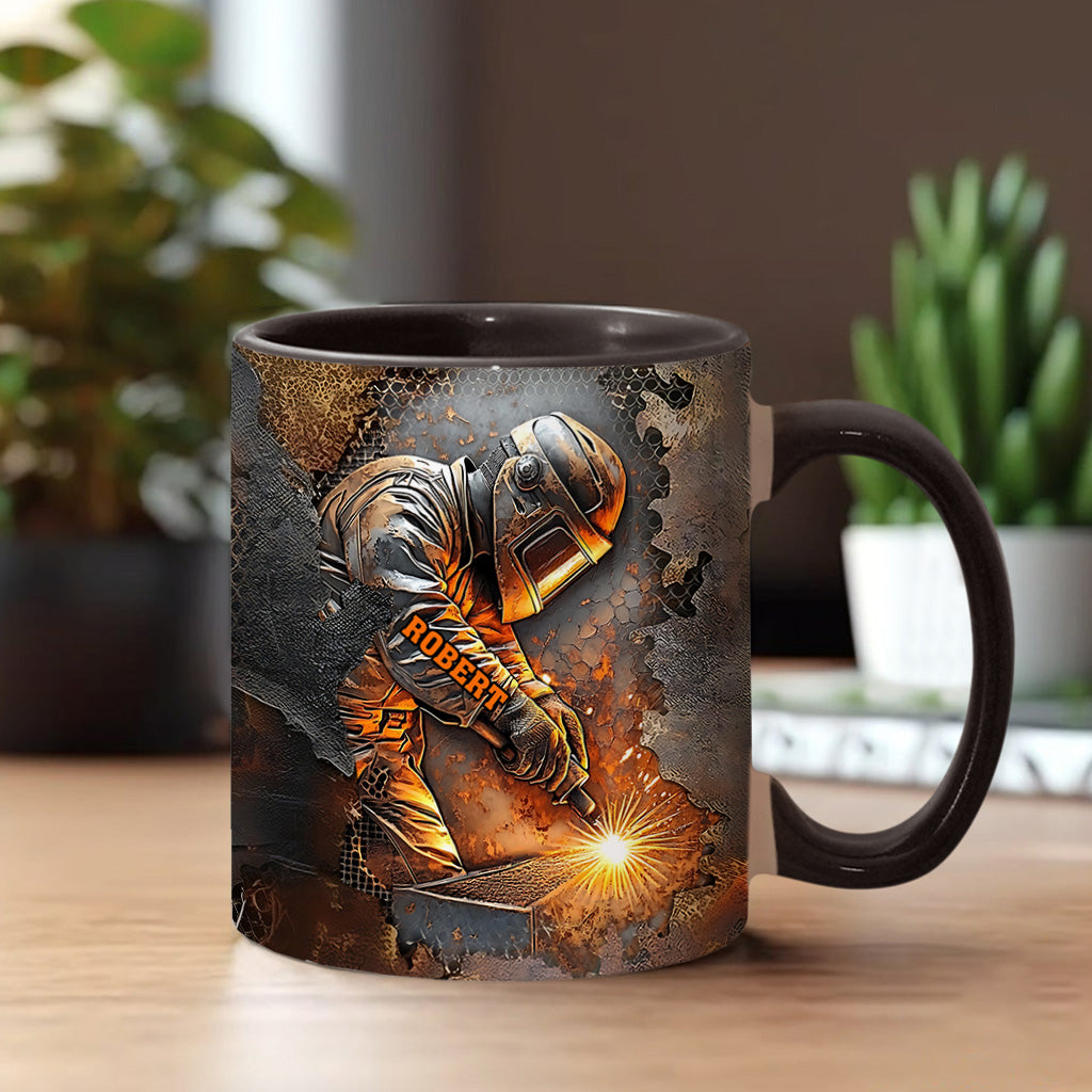 What A Wonderful Weld - Personalized Welder Accent Mug