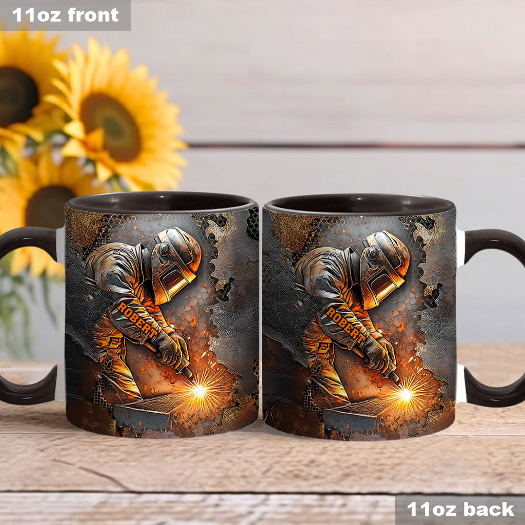 What A Wonderful Weld - Personalized Welder Accent Mug